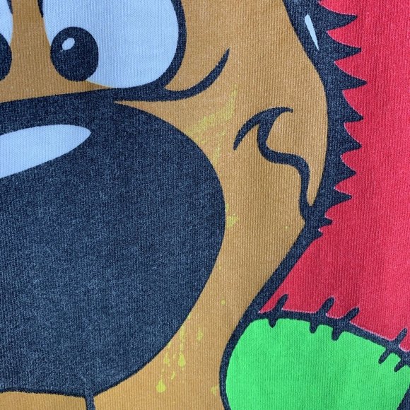 Scooby Doo Christmas Stocking Long Sleeve Shirt Size No Tag 23x27.5 Vtg 1997 - Picture 4 of 9